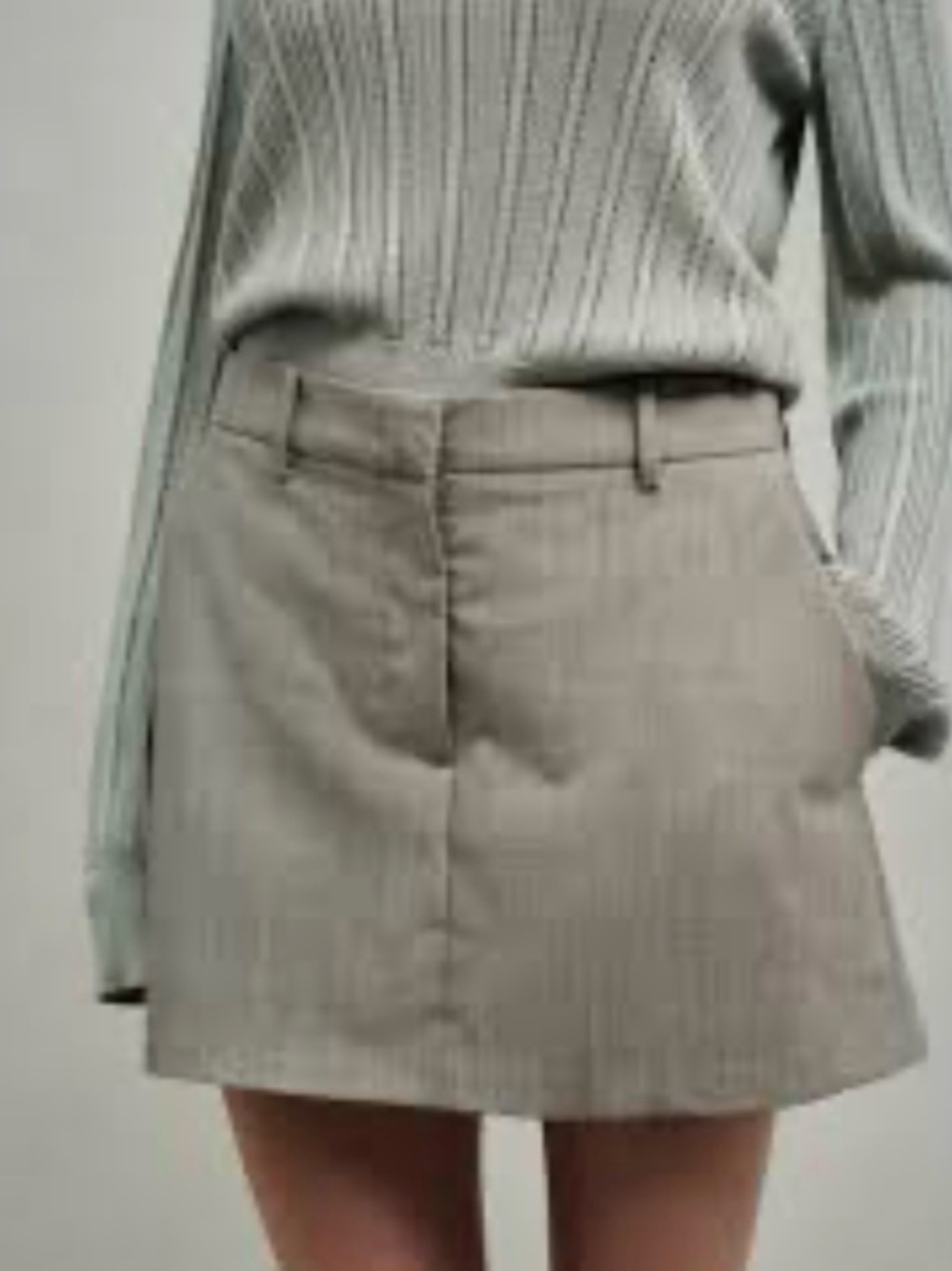 New Zara  Beige Mini Skort